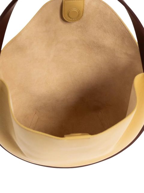 Jil Sander Pivot leather tote bag - Yellow