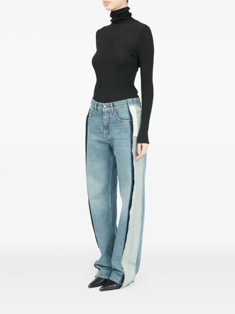 MM6 Maison Margiela panelled five-pocket jeans - Blue