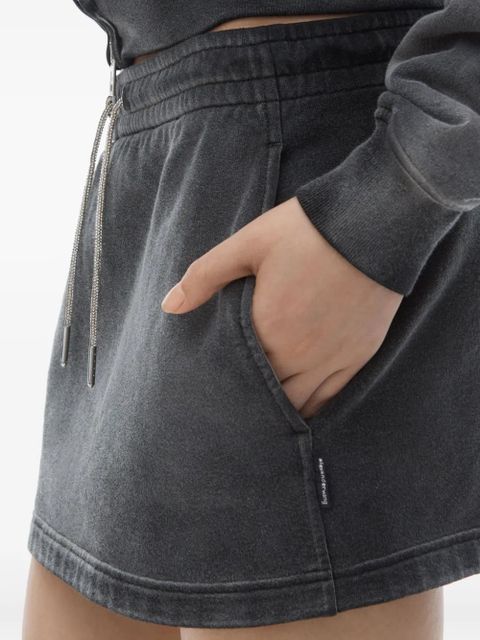 Alexander Wang drawstring-waist mini skirt - Grey