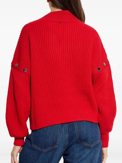 Sportmax detachable-sleeves sweater - Red
