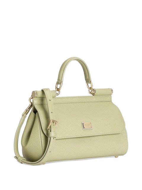 Dolce & Gabbana medium Sicily handbag in dauphine calfskin - Green