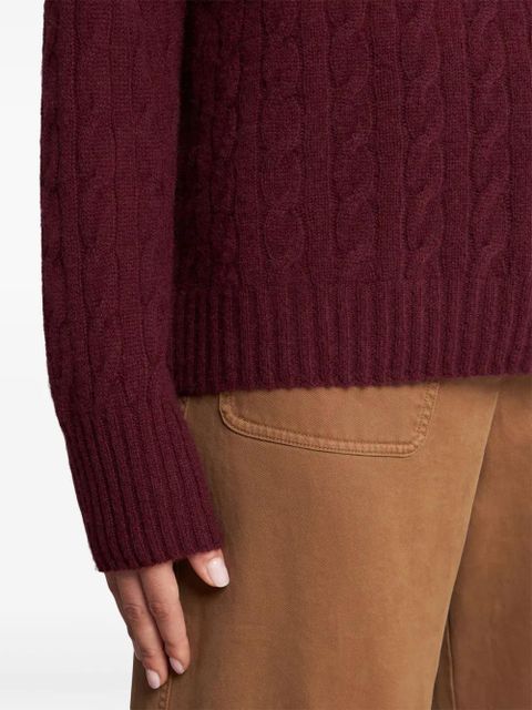 ETRO cable-knit cashmere jumper - Red