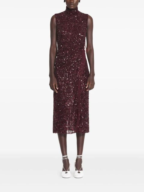 Lanvin sequinned dress - Red