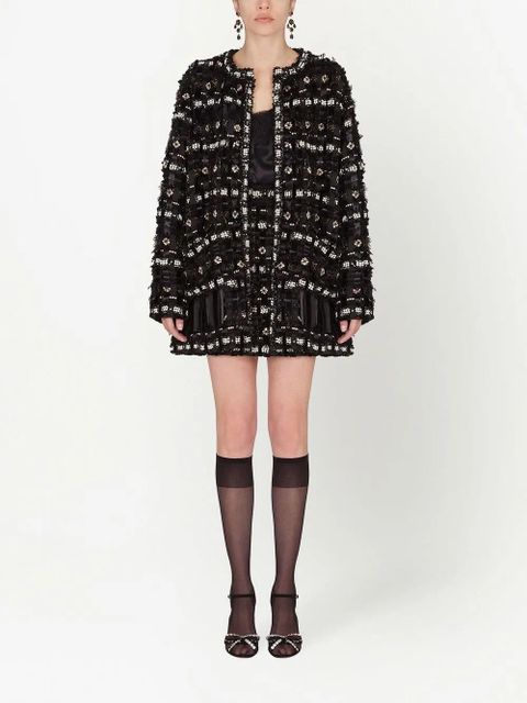 Dolce & Gabbana embroidered single-breasted blazer - Black - zdjęcie produktu nr 2