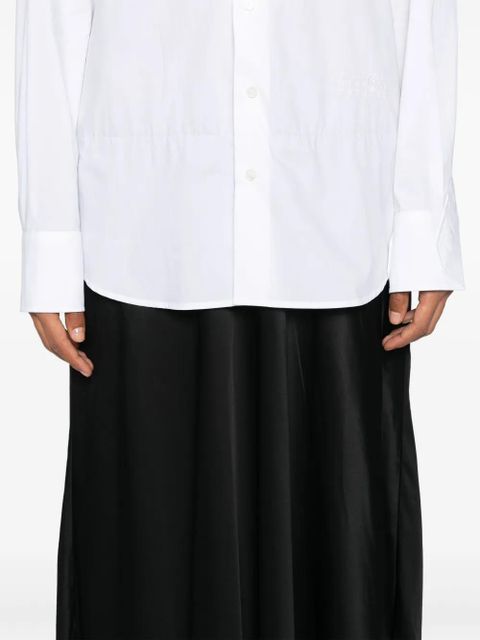 MM6 Maison Margiela numbers-motif cotton maxi dress - White