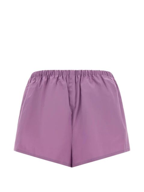 Prada elasticated-waistband pocket cotton shorts - Purple - zdjęcie produktu nr 2