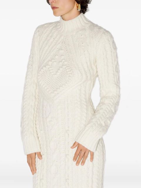 Jean Paul Gaultier Aran knitted long dress - White - zdjęcie produktu nr 1