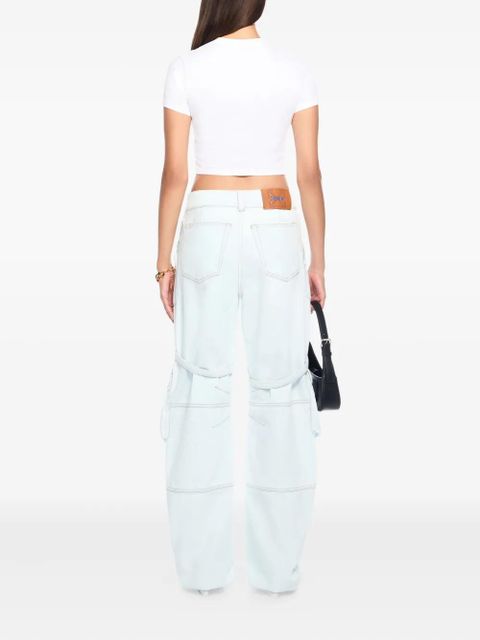 Off-White multiple-pocket cargo jeans - Blue