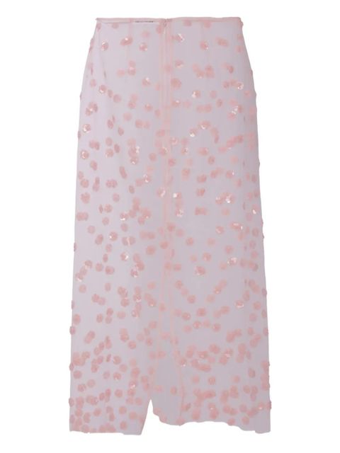 Cecilie Bahnsen sequin-embellished skirt - Pink - zdjęcie produktu nr 2