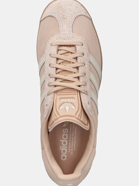adidas Originals sneakersy zamszowe Gazelle damskie kolor beżowy JS1384