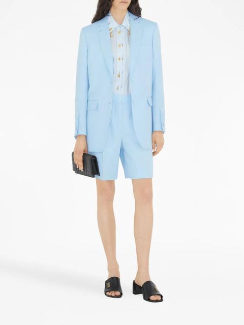 Burberry single-breasted wool blazer - Blue - zdjęcie produktu nr 2