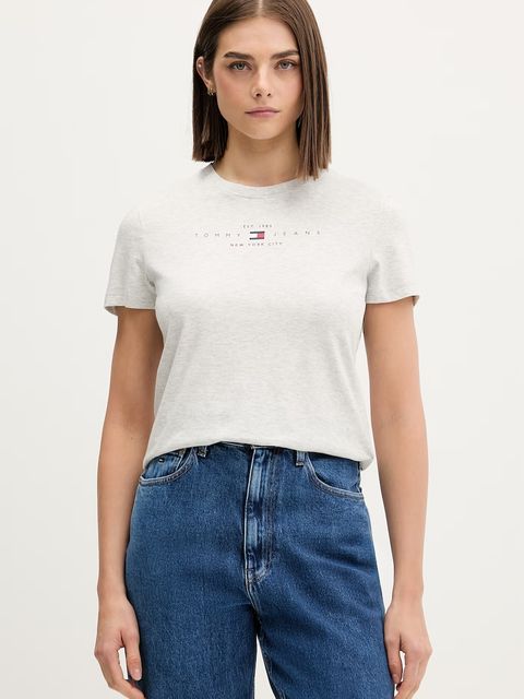 Tommy Jeans T-shirt damski z bawełną - zdjęcie produktu nr 1