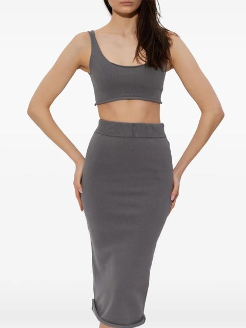 ENTIRE STUDIOS cropped top - Grey