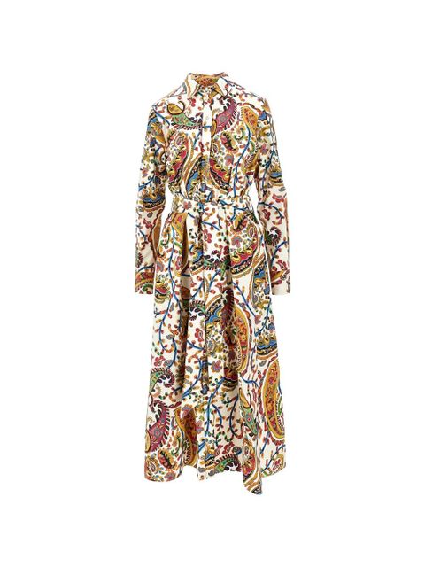 ETRO paisley-pattern midi shirt dress - White - zdjęcie produktu nr 1