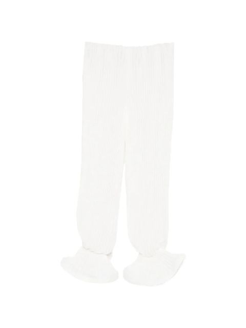 Rowen Rose ruffled-detail trousers - White - zdjęcie produktu nr 1