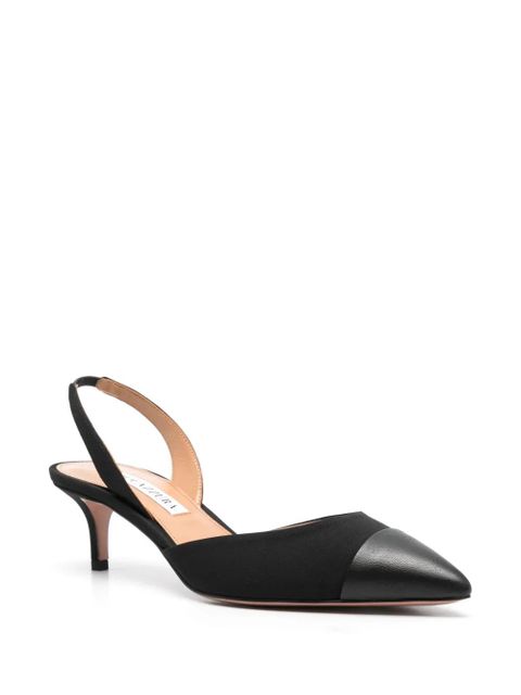 Aquazzura 60mm contrasting-toecap slingback pumps - Black - zdjęcie produktu nr 2