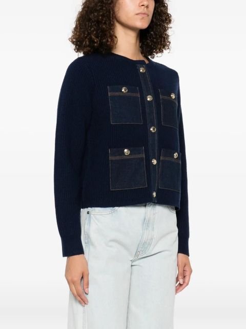 SANDRO button-up cardigan - Blue