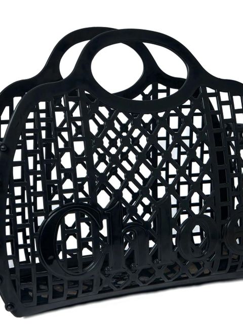 Chloé Cage logo-detail tote bag - Black - zdjęcie produktu nr 2