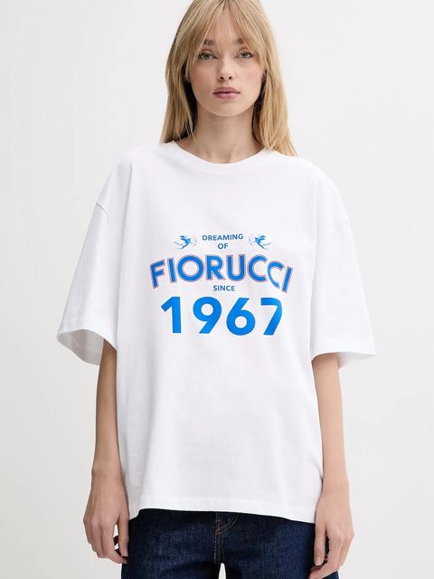 Fiorucci t-shirt bawełniany White Dreaming 1967 Print Boxy Fit T-Shirt - zdjęcie produktu nr 2
