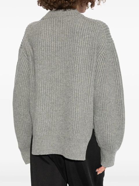 Jil Sander crew-neck wool jumper - Grey