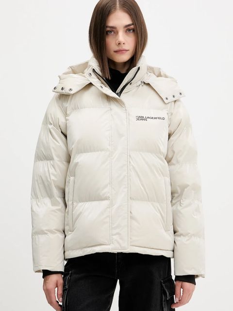 Karl Lagerfeld Jeans kurtka kolor beżowy zimowa A4W15020 - zdjęcie produktu nr 1