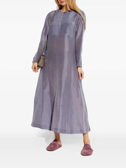 Tory Burch pleated button dress - Purple - zdjęcie produktu nr 2