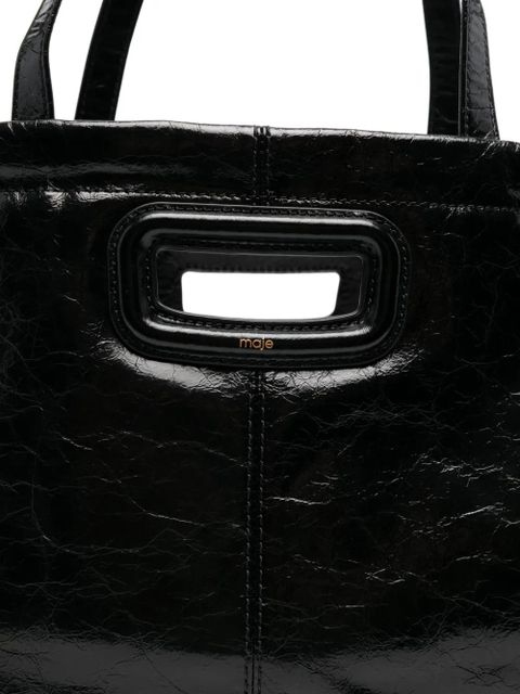 Maje cut-out tote bag - Black