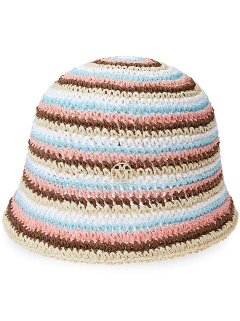 Maison Michel Pablo crochet bucket hat - White - zdjęcie produktu nr 1