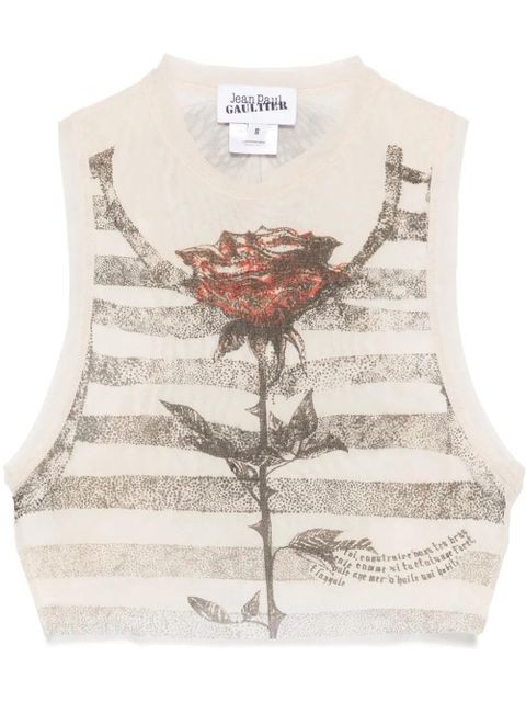 Jean Paul Gaultier Tattoo Marinière top - Neutrals - zdjęcie produktu nr 1