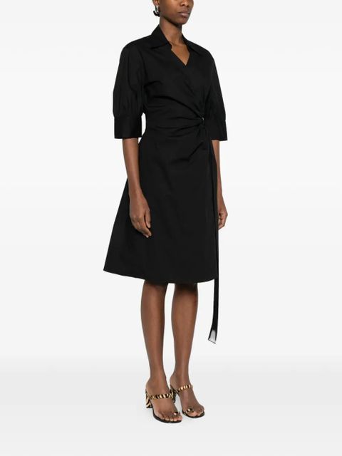 PINKO knotted wrap midi dress - Black
