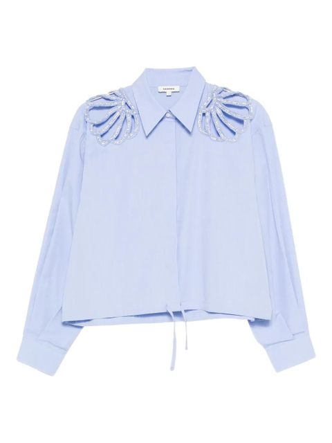 SANDRO embellished shirt - Blue - zdjęcie produktu nr 1