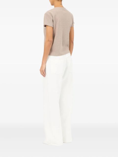 MM6 Maison Margiela Numbers-print T-shirt - Neutrals