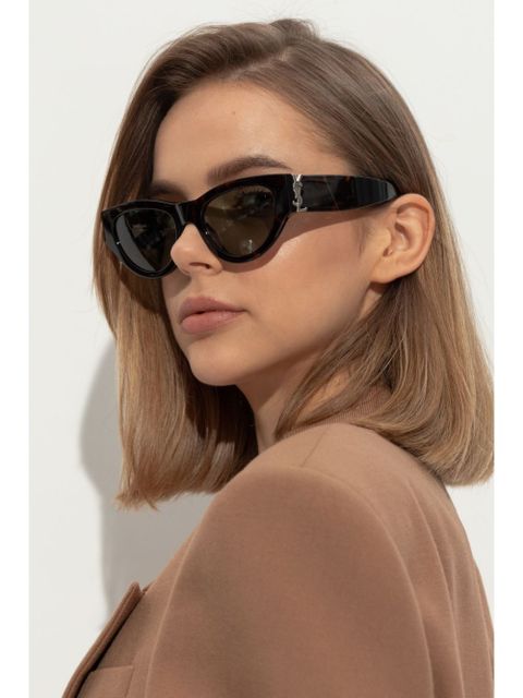Saint Laurent Eyewear cat-eye sunglasses - Brown - zdjęcie produktu nr 2