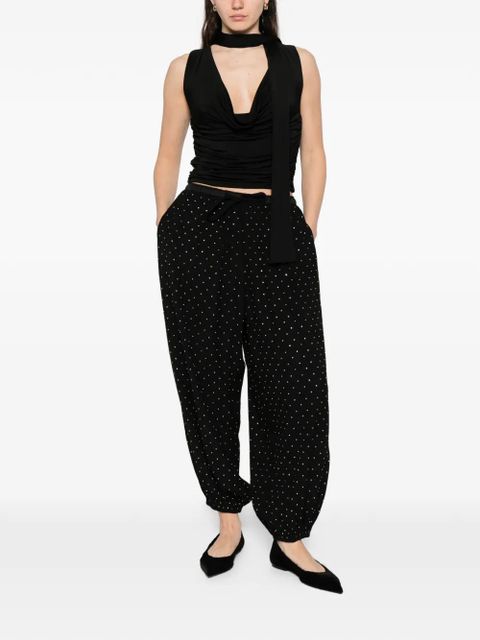 SANDRO embellished tapered trousers - Black - zdjęcie produktu nr 2