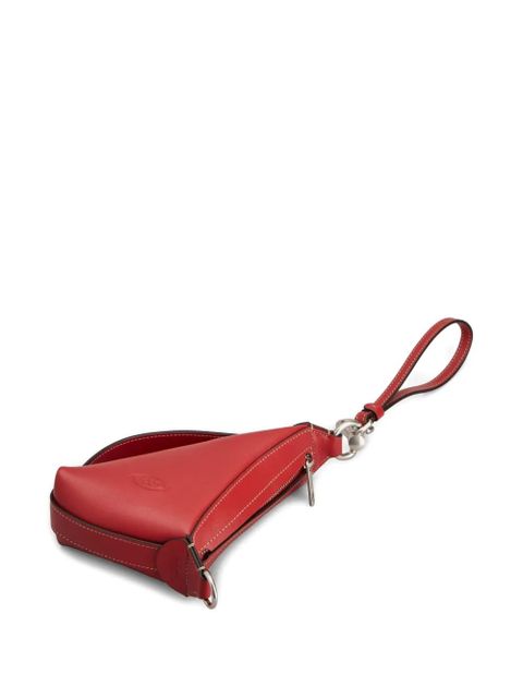 Tod's triangular leather purse - Red