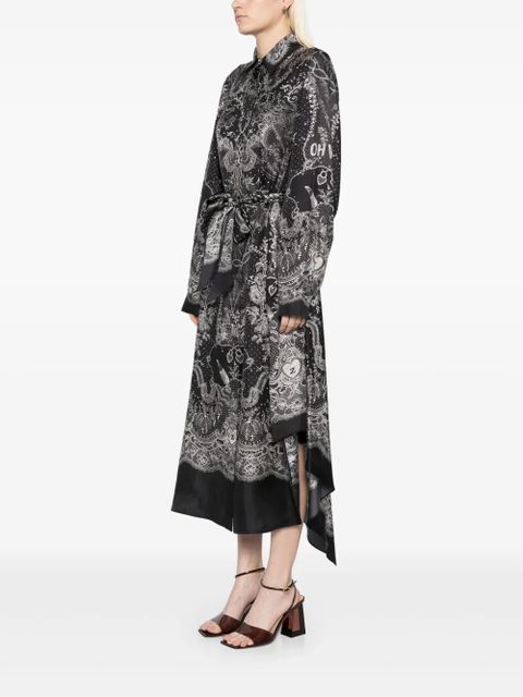 ZIMMERMANN crush shirt dress - Black