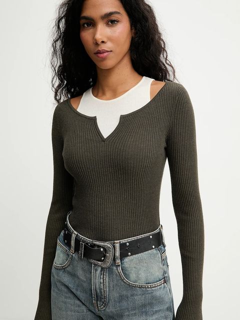 Miss Sixty sweter z dodatkiem wełny