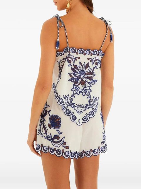 FARM Rio garden tiles richelieu blouse - White - zdjęcie produktu nr 2