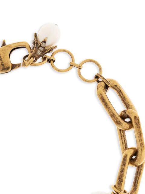 Alexander McQueen skull-detail bracelet - Gold