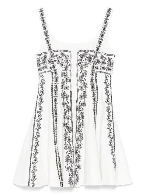 Maje embroidered-strap mini dress - White - zdjęcie produktu nr 1