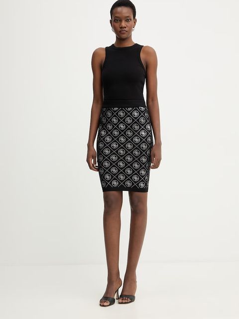 Guess spódnica z domieszką wełny 4G - zdjęcie produktu nr 1