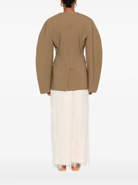 Nanushka puff-sleeve jacket - Brown - zdjęcie produktu nr 2