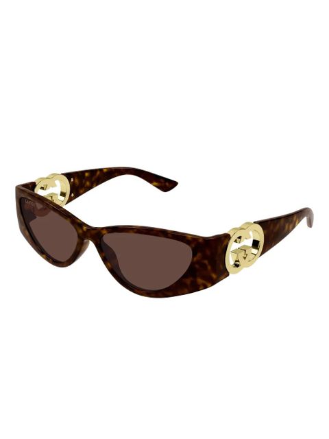 Gucci Eyewear cat-eye frame sunglasses - Brown - zdjęcie produktu nr 2