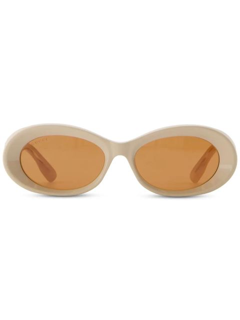 Gucci Eyewear oval-frame sunglasses - Neutrals - zdjęcie produktu nr 1