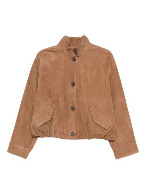 Simkhai button suede jacket - Brown - zdjęcie produktu nr 1