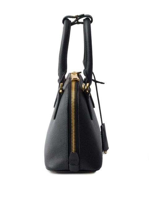 Prada saffiano-leather zip tote bag - Black