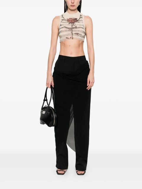 Jean Paul Gaultier layered trousers - Black - zdjęcie produktu nr 2