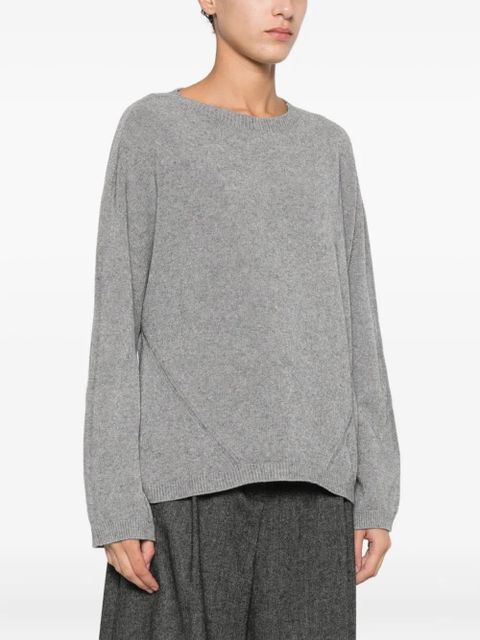 SOLOTRE round-neck sweater - Grey - zdjęcie produktu nr 2