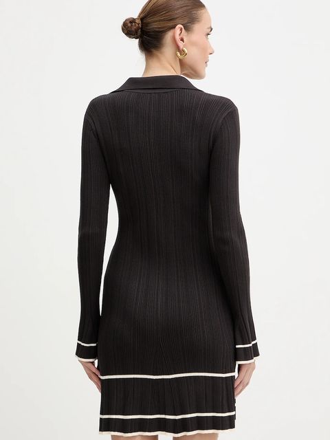 Twinset sukienka kolor brązowy mini rozkloszowana 252TT3230