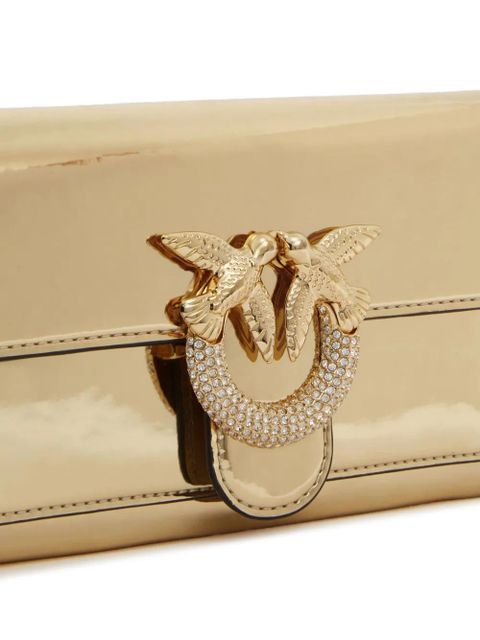 PINKO Love mirrored wallet-on-chain - Gold